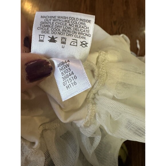 Hanna Andersson Girls Long Sleeve Tulle Snowflake Winter Top Sz 110 Size 5 GUC - Picture 8 of 8